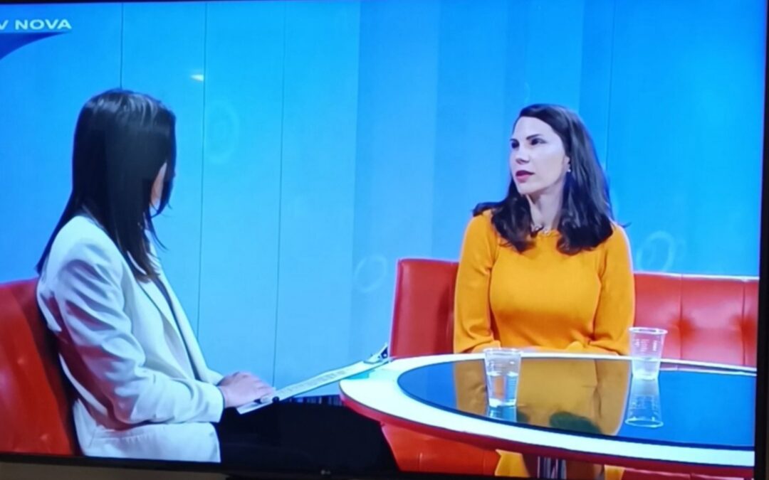 Nastavnica Kristina Majer Čekada gostovala je 08.04. u emisiji TV Nove – Zapadna strana